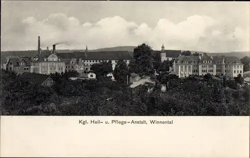 Ak Winnenden in Württemberg, Kgl. Heil und Pflegeanstalt Winnental