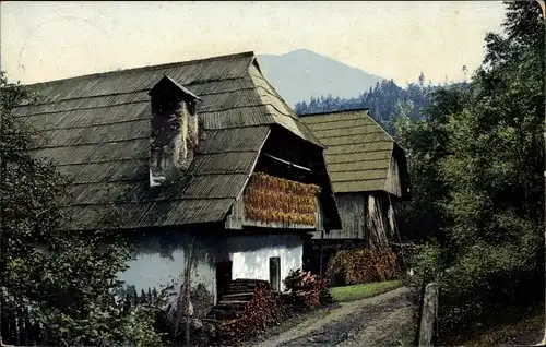 Ak Nenke und Ostermaier 1623, Photochromie, Bauernhaus