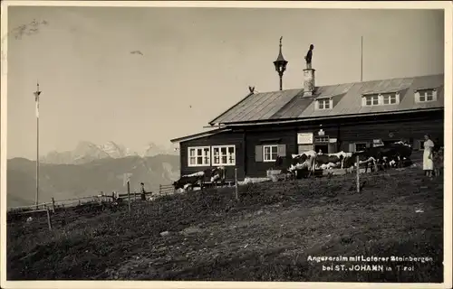 Ak Sankt Johann in Tirol, Alpengasthof Angereralm