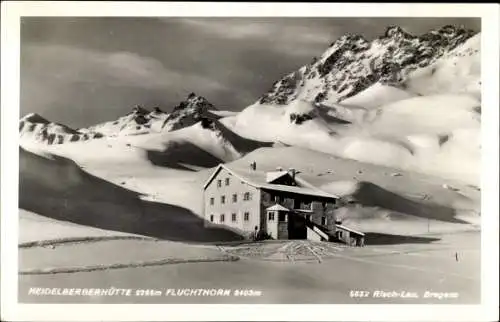 Ak Silvretta Tirol, Heidelberger Hütte, Fluchthorn