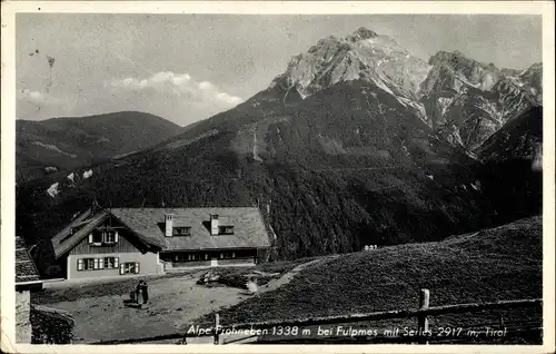 Ak Fulpmes in Tirol, Alpengasthaus Frohneben