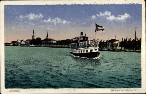 Ak Zaandam Zaanstad Nordholland, Salonboot Zaandam, Salondampfer