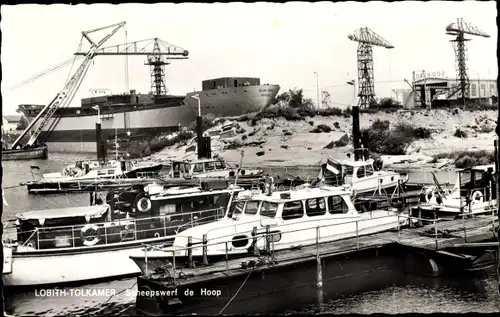 Ak Lobith Tolkamer Rijnwaarden Gelderland, Scheepswerf de Hoop