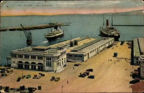 Ak Algier Alger Algerien, Gare Maritime