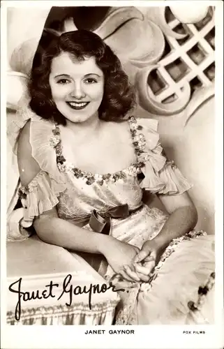 Ak Schauspielerin Janet Gaynor, Portrait