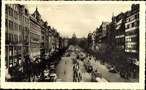 Ak Praha Prag Tschechien, Vaclavske namesti, Wenzelsplatz, Apotheke Lekarna