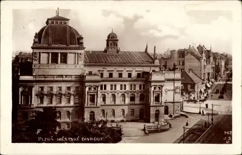 Ak Plzeň Pilsen Stadt, Mestske Divadlo