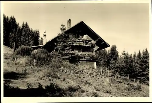 Foto Ak Gunzesried Blaichach im Allgäu, Edenhofer Hütte