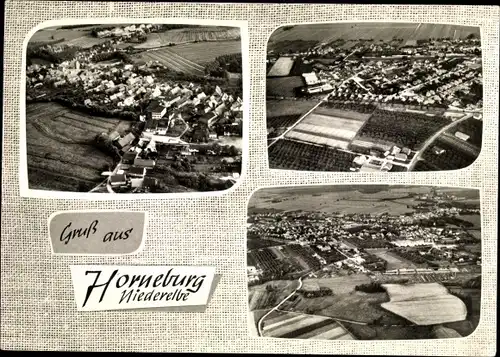 Ak Horneburg im Alten Land, Luftaufnahmen, Panorama