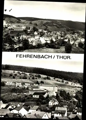 Ak Fehrenbach Masserberg in Thüringen, Panorama, FDGB Erholungsheim Fritz Sattler