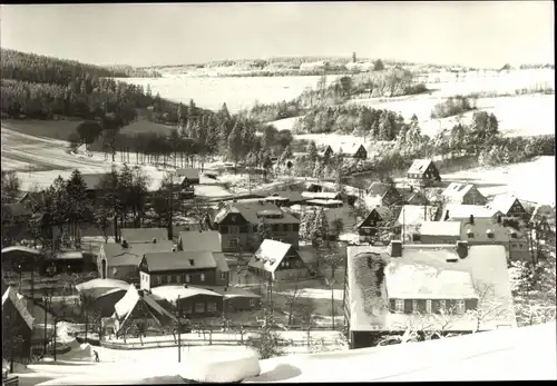 Ak Geising Altenberg im Erzgebirge, Teilansicht im Winter