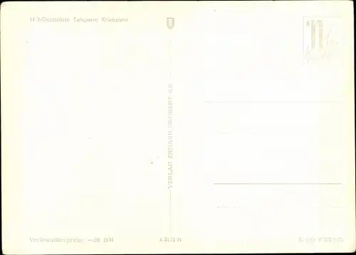 Ak Kriebstein in Mittelsachsen, HO Gaststätte Talsperre Kriebstein