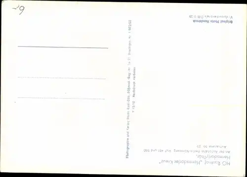 Ak Hermsdorf in Thüringen, HO Rasthof Hermsdorfer Kreuz