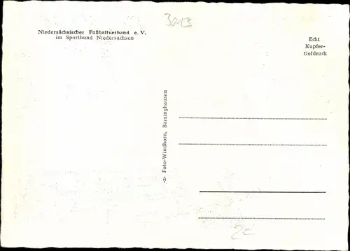 Ak Barsinghausen in Niedersachsen, Fußballverbandsheim, Gesamtansicht, Brücke