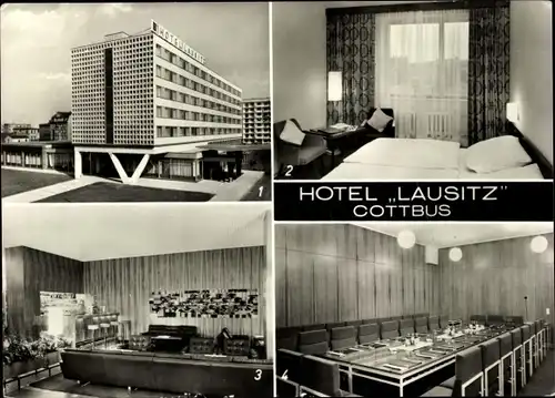 Ak Cottbus Brandenburg, Hotel Lausitz, Innenansicht