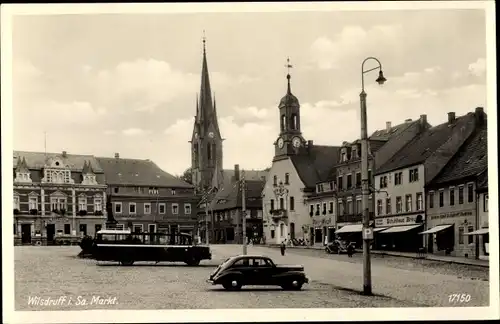 Ak Wilsdruff in Sachsen, Markt