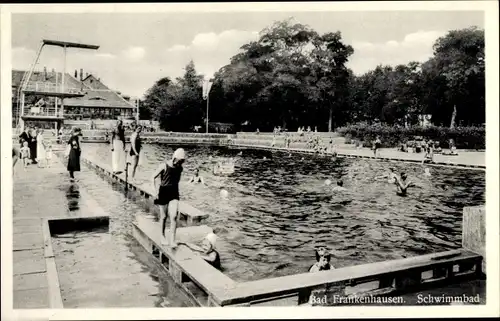 Ak Bad Frankenhausen am Kyffhäuser Thüringen, Schwimmbad