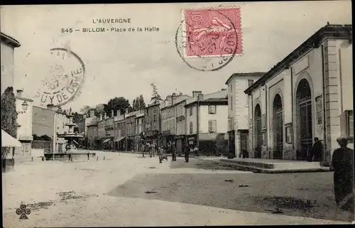 Ak Billom Puy de Dôme, Place de la Halle