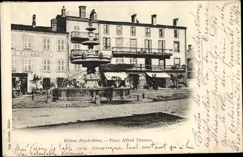 Ak Billom Puy de Dôme, Place Alfred Thomas