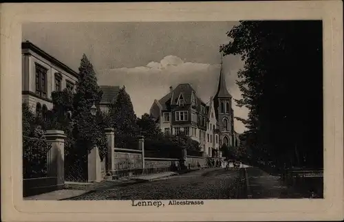 Ak Lennep Remscheid im Bergischen Land, Alleestraße