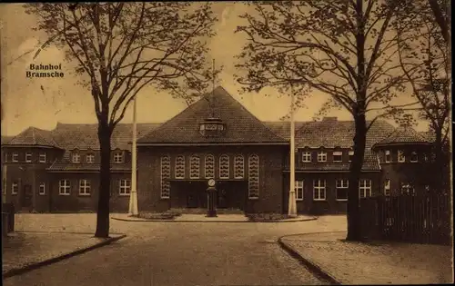 Ak Bramsche in Niedersachsen, Bahnhof