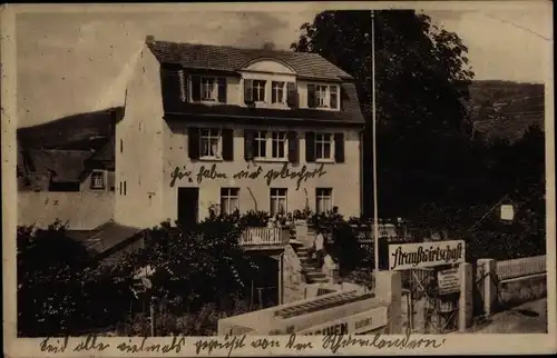 Ak Rüdesheim am Rhein, Weingut, Schankwirtschaft, Grabenstraße 17