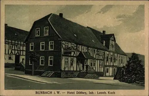 Ak Burbach im Siegerland, Hotel Dilthey