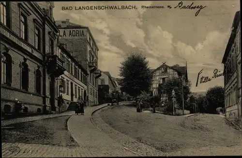 Ak Langenschwalbach Bad Schwalbach im Taunus, Rheinstraße, La Adria