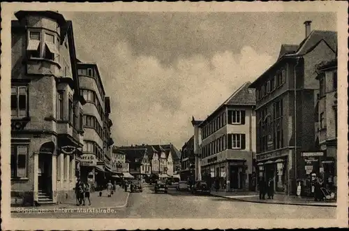 Ak Göppingen in Württemberg, Untere Marktstraße