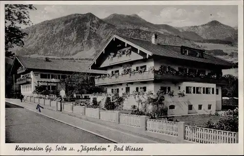 Ak Bad Wiessee in Oberbayern, Pension Gg. Seitz, Jägerheim