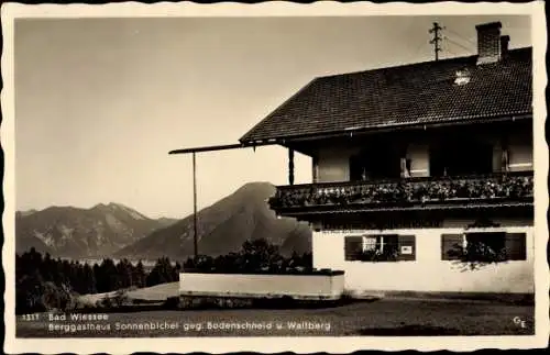 Ak Bad Wiessee in Oberbayern, Berggasthaus Sonnenbichel, Bodenschneid, Wallberg