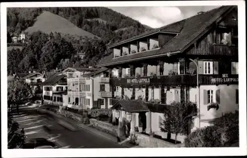 Ak Tegernsee in Oberbayern, Seehotel Luitpold, Sengerschloss