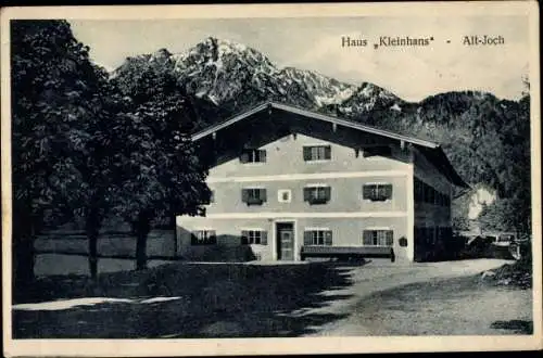 Ak Altjoch Kochel am See in Oberbayern, Haus Kleinhans