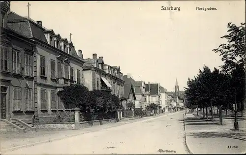 Ak Sarrebourg Saarburg Moselle, Nordgraben