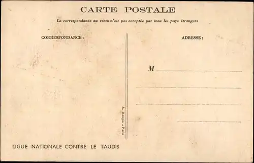 Künstler Ak Poulbot, Francisque, C'est ceux du premier qui sont bouchés, Ligue Nat. contre le Taudis