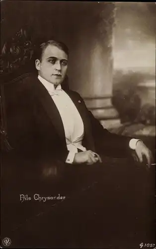 Ak Schauspieler Nils Chrysander, Portrait