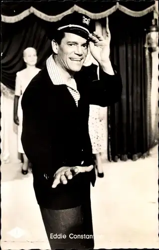 Ak Schauspieler Eddie Constantine, Portrait, Bonsoir Paris