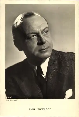 Ak Schauspieler Paul Hartmann, Portrait