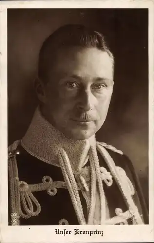 Ak Kronprinz Wilhelm von Preußen, Husarenuniform, Portrait