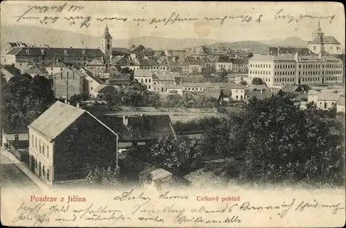 Ak Jičín Jitschin Region Königgrätz, Celkovy pohled