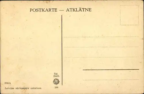 Ak Riga Lettland, Latvijas vertspapiru spiestuve