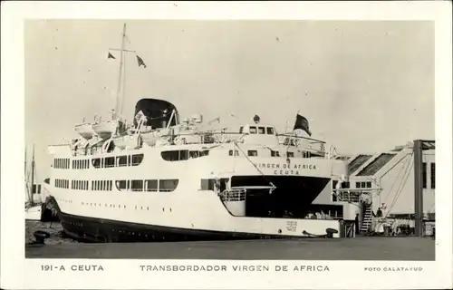 Ak Ceuta Spanien, Transbordador Virgen de Africa