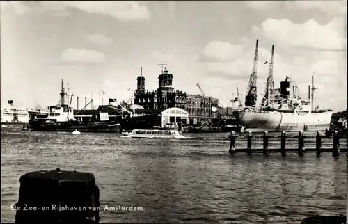 Ak Amsterdam Nordholland Niederlande, De Zee en Rijnhaven