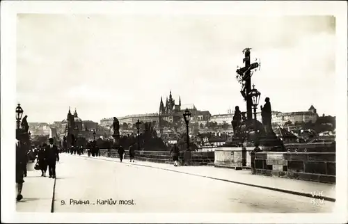 Ak Praha Prag Tschechien, Karluv most