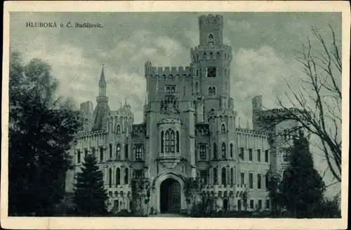 Ak Hluboká nad Vltavou Podhrad Frauenberg Südböhmen, Schloss Frauenberg