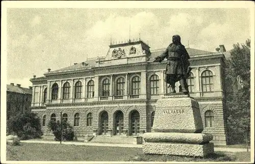 Ak Ljubljana Laibach Slowenien, Muzej, Valvasor, Denkmal