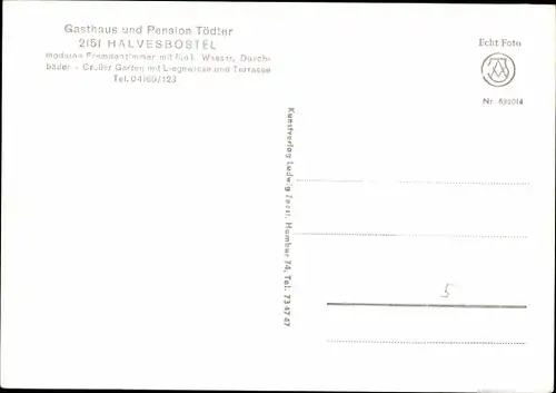 Ak Halvesbostel in Niedersachsen, Pension Tödter