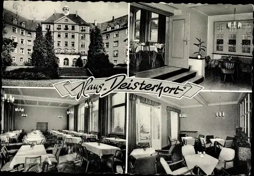 Ak Bad Münder am Deister, Haus Deisterhort, Aussen- und Innenansicht