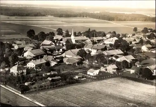 Ak Brunnthal in Oberbayern, Luftbild vom Ort