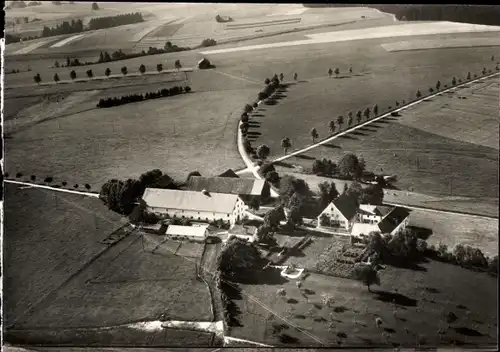 Ak Obergünzburg im Allgäu, Hofgut Reicholz, Luftbild